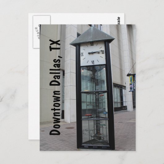 Clock Tower Postkarte (Vorne/Hinten)