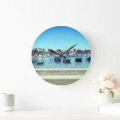 Clock Wall Balboa Island Personal Foto Beach Bay Große Wanduhr (Zuhause)