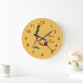 Clock~ Wein-Zeit Große Wanduhr (Zuhause)