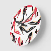 Clock Womens Shoes High Heels Stilletto Stileto Runde Wanduhr (Winkel)