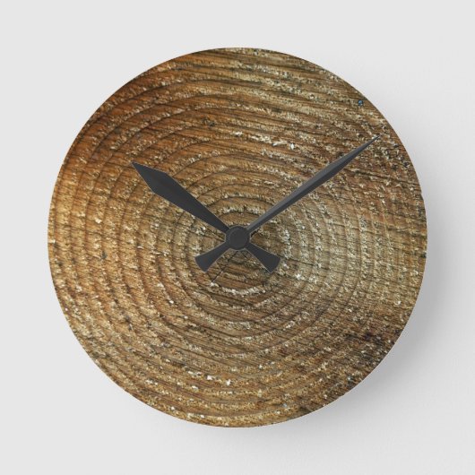 CLOCK-WOOD RUNDE WANDUHR (Vorderseite)