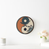 Clock Yin Yang Design Runde Wanduhr (Zuhause)