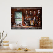 Clocksmith - In the Clock Repair Shop Poster (Küche)