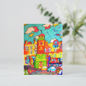 Clockturm Fun Postkarte (Stehend Vorderseite)