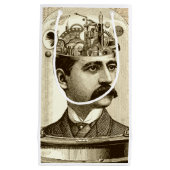 Clockwork Brain STEAMPUNK Vintag Kleine Geschenktüte (Vorderseite)