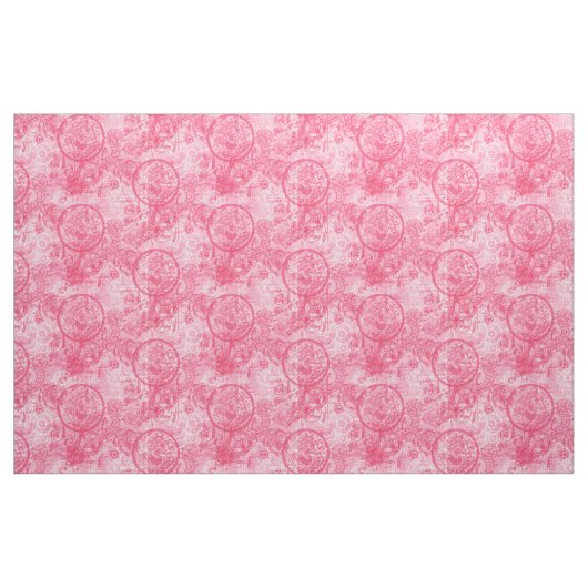 Clockwork Collage Pink Stoff (Yard (91,4 cm))