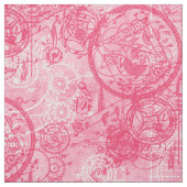 Clockwork Collage Pink Stoff (Muster)