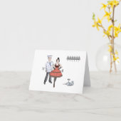 Clockwork Dancer Card Karte (Gelbe Blume)
