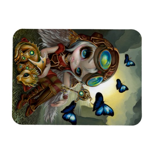 "Clockwork Dragonling" Flex Magnet (Horizontal)