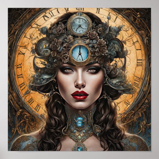 Clockwork Orange A Steampunk Frau Poster (Vorne)