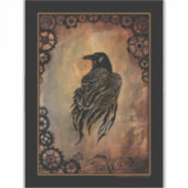 Clockwork Raven Aufkleber (Vorderseite)
