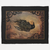 Clockwork Raven Fleecedecke (Vorderseite (Horizontal))