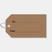 Clockwork Raven Geschenkanhänger (Rückseite Horizontal)