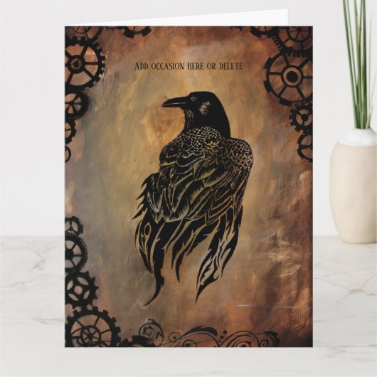 Clockwork Raven Karte (Vorderseite)