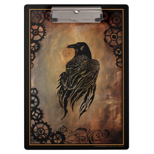 Clockwork Raven Klemmbrett (Vorderseite)