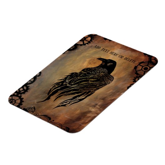 Clockwork Raven Magnet (Linke Seite)