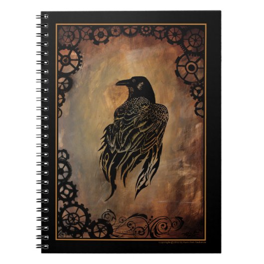 Clockwork Raven Notizblock (Vorderseite)