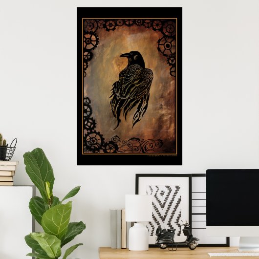 Clockwork Raven Poster (Heimbüro)