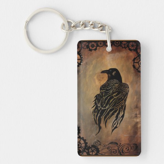 Clockwork Raven Schlüsselanhänger (Vorderseite)