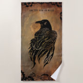 Clockwork Raven Strandtuch (Vorderseite)