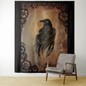 Clockwork Raven Wandteppich (Beispiel)