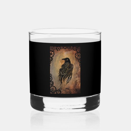 Clockwork Raven Whiskyglas (Rückseite)