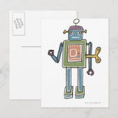 Clockwork Robot Postkarte (Vorne/Hinten)