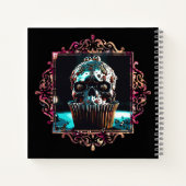 Clockwork Skull Cupcake Notizblock (Rückseite)