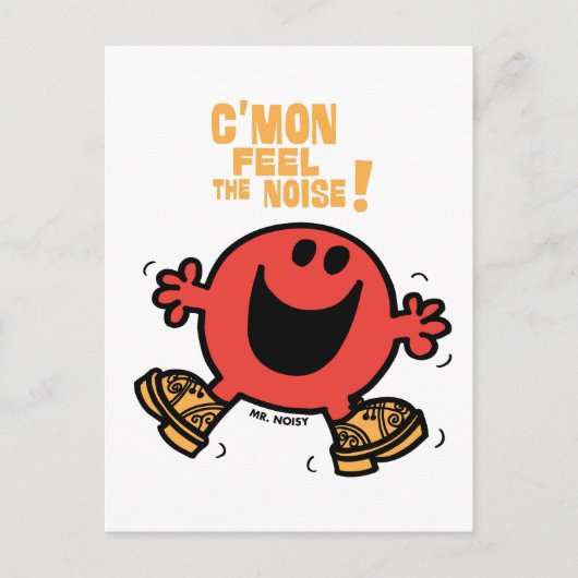 Clog Dancing Mr. Noisy Postkarte (Vorderseite)