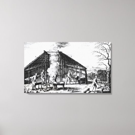 Clog Making Leinwanddruck (Vorderseite)