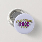Cloggers Felsen-Schritt-Verstopfungs-Tanz Button (Vorne & Hinten)