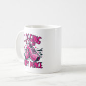 Clogging Happy Dance Kaffeetasse (Vorderseite Links)