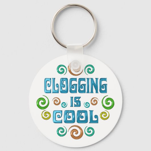 Clogging ist Cool Schlüsselanhänger (Vorderseite)