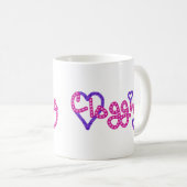 Clogging Liebe Stars Herz rosa Kaffeetasse (VorderseiteRechts)