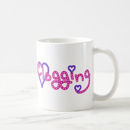 Clogging Liebe Stars Herz rosa Kaffeetasse (Rechts)