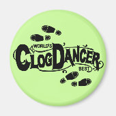 Clogging Vintag Clog Dancer Magnet (Vorne)
