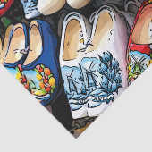 Clogs, Amsterdam, Niederlande - Gewebepapier Seidenpapier (Ausschnitt)