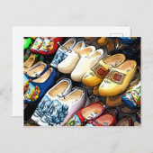 Clogs, Amsterdam, Niederlande/Holland - Postcard Postkarte (Vorne/Hinten)