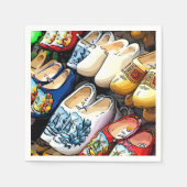 Clogs, Amsterdam, Niederlande - Paper Napkins Serviette (Vorderseite)