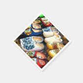 Clogs, Amsterdam, Niederlande - Paper Napkins Serviette (Ecke)