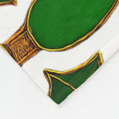 Cloisonne Art Christmas Lights and Holly Fleecedecke (Ecke)