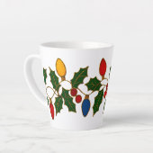 Cloisonne Art Christmas Lights and Holly Milchtasse (Linke Ecke)