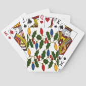 Cloisonne Art Christmas Lights and Holly Spielkarten (Rückseite)