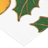 Cloisonne Art Christmas Lights and Holly Tischdecke (Schrägansicht)