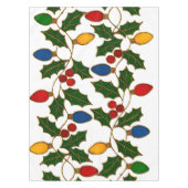 Cloisonne Art Christmas Lights and Holly Tischdecke (Vorderseite)