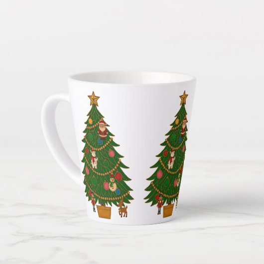 Cloisonne Art Christmas Tree Character Ornaments Milchtasse (Linke Ecke)