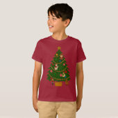 Cloisonne Art Christmas Tree Character Ornaments T-Shirt (Vorne ganz)