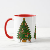 Cloisonne Art Christmas Tree Character Ornaments Tasse (Links)