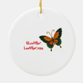 Cloisonne Art Tiger on the Jungle Path Keramik Ornament (Hinten)