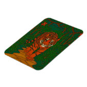 Cloisonne Art Tiger on the Jungle Path Magnet (Linke Seite)